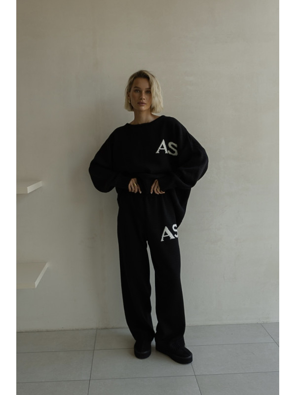 Костюм AS в'язаний (чорний)