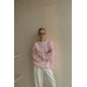 Жіночий світшот AS з браш ефектом (рожевий)