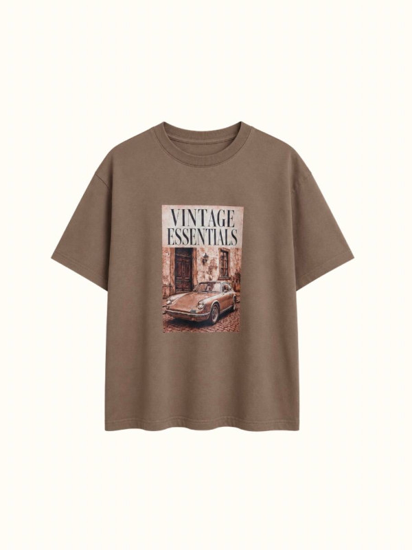 Футболка з принтом Vintage Essentials